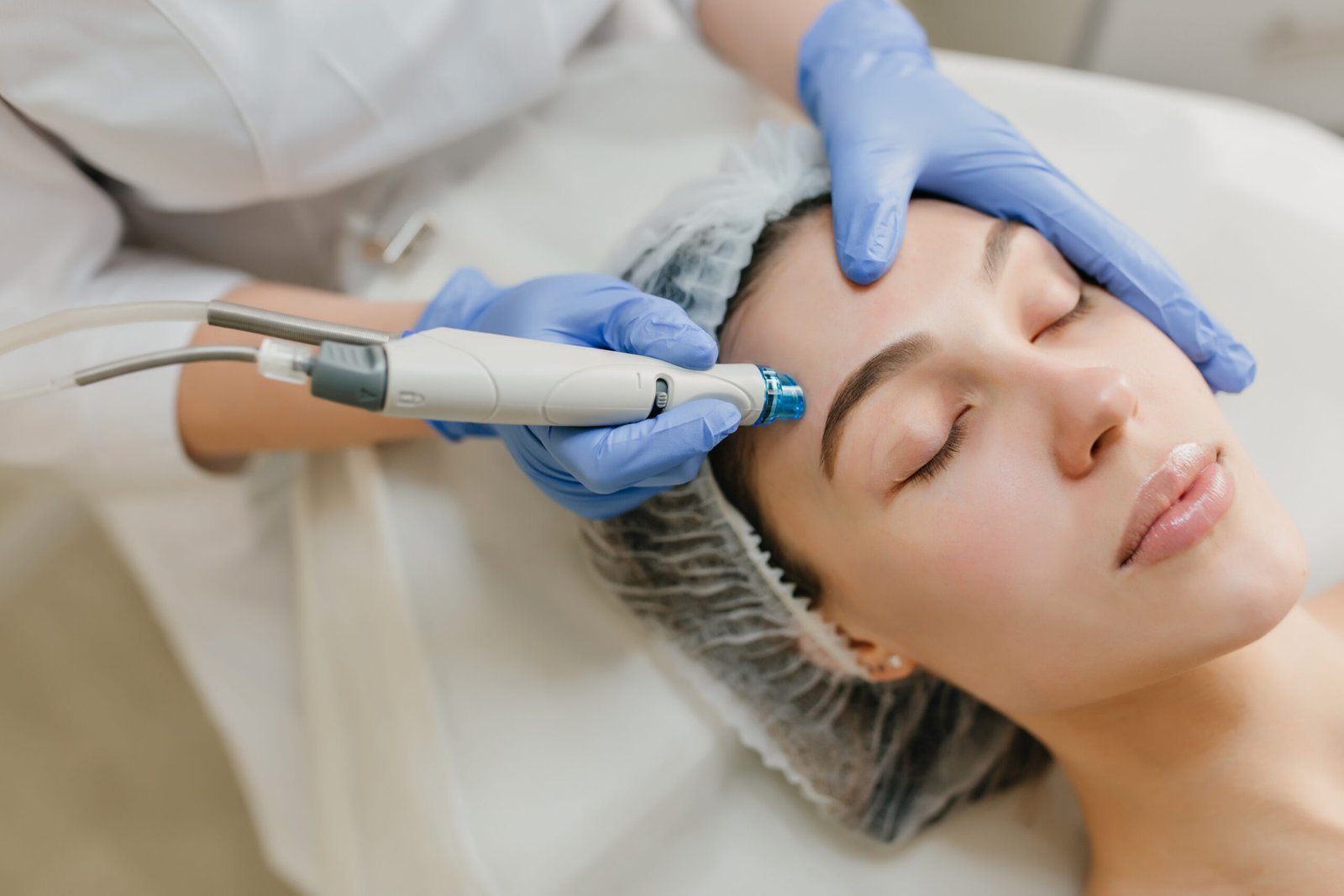 Eden Skin Clinic — Closeup Portrait Beautiful Woman Cosmetology Therapy Beauty Salon Professional Dermatology Procedures Lifting Rejuvenation Modern Devices Healthcare 1